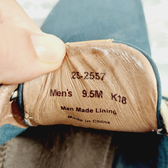 Johnston & Murphy Ashby Plain Toe Navy Tumbled Nubuck Lace Up Oxfords W314 - Picture 10 of 11